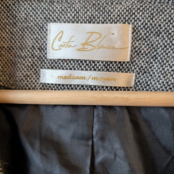 Y2K Women's Blazer with Lace Trim Size Medium Office Chic Career Work - Picture 6 of 7